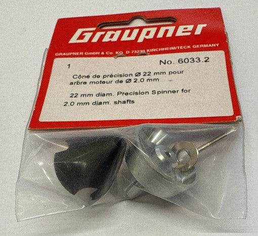 Graupner 22mm Spinner to suit 2mm Shaft 6033.2