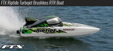 FTX RIPTIDE TURBOJET BRUSHLESS R/C SPEED BOAT 41CM - GREEN