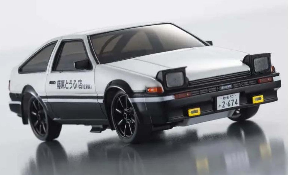 Kyosho First Mini-Z 1:28 Initial-D Toyota Sprinter Trueno AE86 WH/BK - Ready to Go
