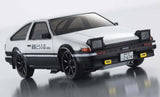 Kyosho First Mini-Z 1:28 Initial-D Toyota Sprinter Trueno AE86 WH/BK - Ready to Go