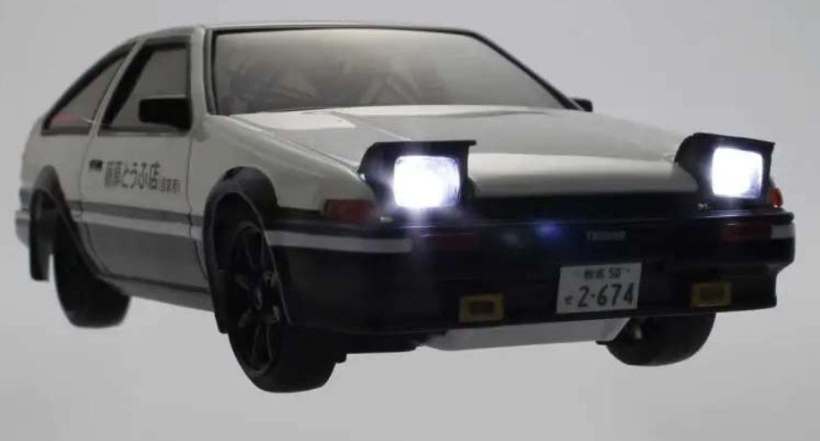 Kyosho First Mini-Z 1:28 Initial-D Toyota Sprinter Trueno AE86 WH/BK - Ready to Go