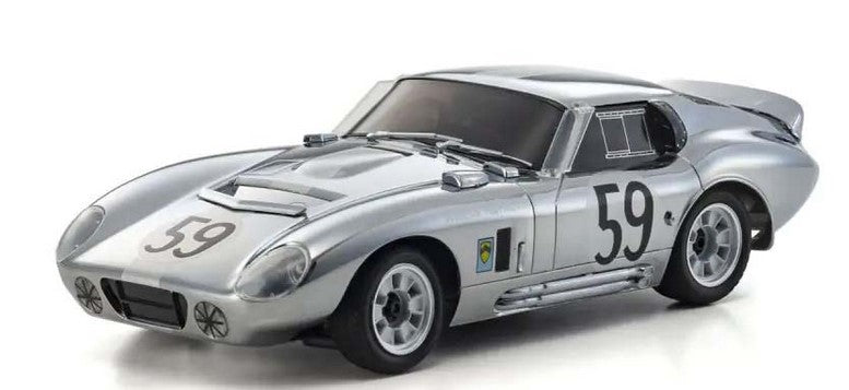 Kyosho First Mini-Z 1:28 Shelby Cobra Daytona Chrome - Ready to Go
