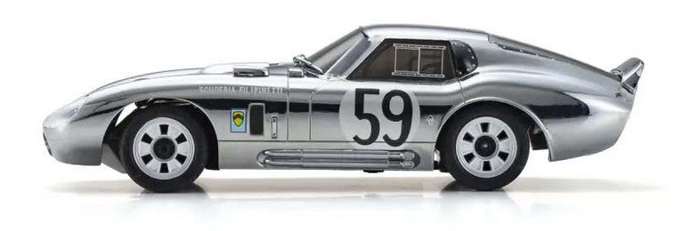 Kyosho First Mini-Z 1:28 Shelby Cobra Daytona Chrome - Ready to Go