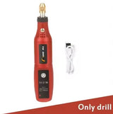 Mini Cordless Grinder/Drill & USB Charge Cable - Red