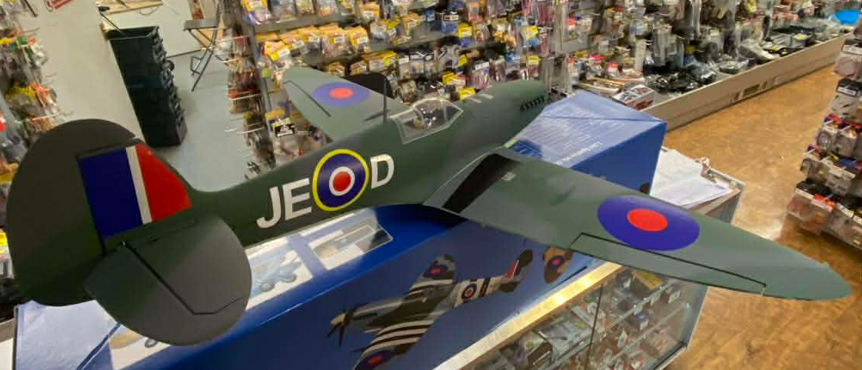XFLY SUPERMARINE SPITFIRE MKIX GREEN 1200MM WITHOUT TX/RX/BATT - New Model - CUSTOM PAINT FINISH