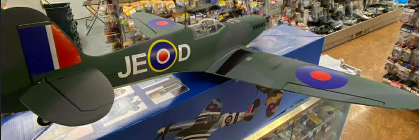 XFLY SUPERMARINE SPITFIRE MKIX GREEN 1200MM WITHOUT TX/RX/BATT - New Model - CUSTOM PAINT FINISH