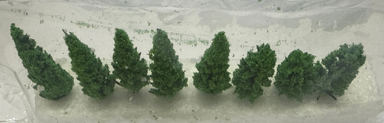 Scenic Pine style Trees - Pack of 8