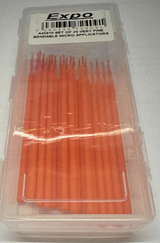 20 Piece Dispenser Box Very Fine Orange Bendable Micro Applicators