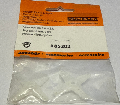 Multiplex Cross Servo Arms - 2pk MPX85202 (Box 76)
