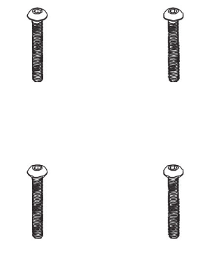 PD RACING B head hex screw HM4*30 & 10mm   4pcs