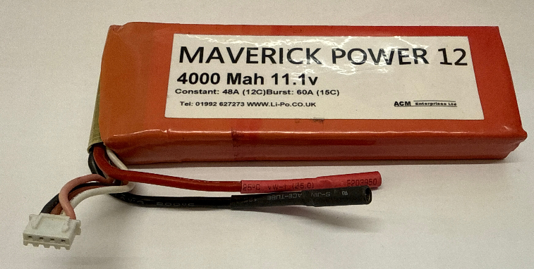 Maverick Power 3s 4000mAh LiPo Battery - SECOND HAND
