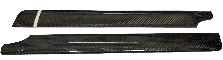 Helicopter Pair Main Rotor Blades - Carbon Effect 325mm - (Box 95)
