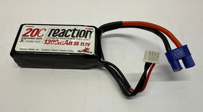 Dynam Reaction 3s 1300mAh lipo with EC3 - Second Hand