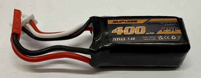 Supulse 400mAh s 25c Lipo with JST connector (Eachine)