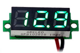 General Purpose Voltage Meter - LED 0.28 Inch (7mm) display  Green
