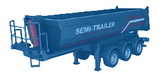 HUINA RC HAULAGE SILVER TRUCK TRAILER FOR 1501 SCANIA CABS - PRE ORDER - Comming Soon