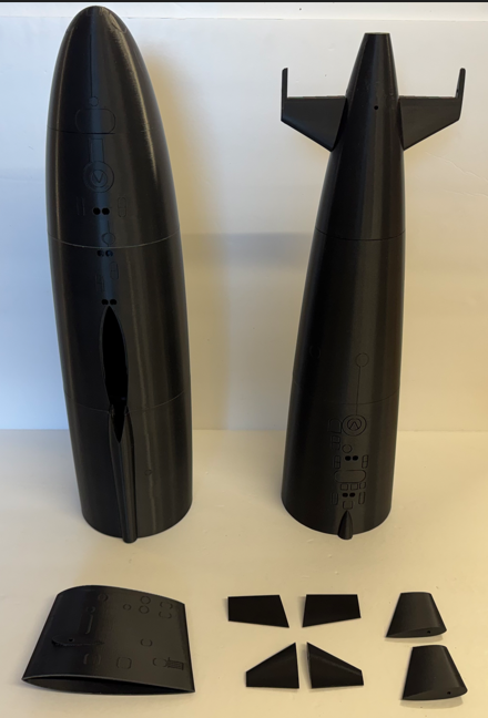Scale 3D Printed 1/72 US Skipjack Class Submarine - Sectional Model