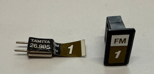 Tamiya Pair FM 27mhz Crystals - Brown Ch1