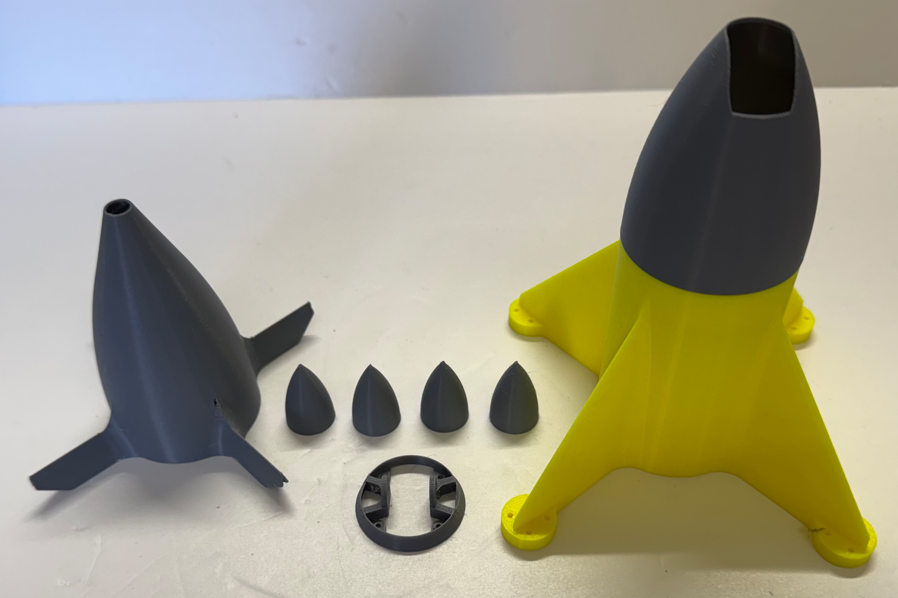 3D Printed R1 Quadcopter Model - Yellow