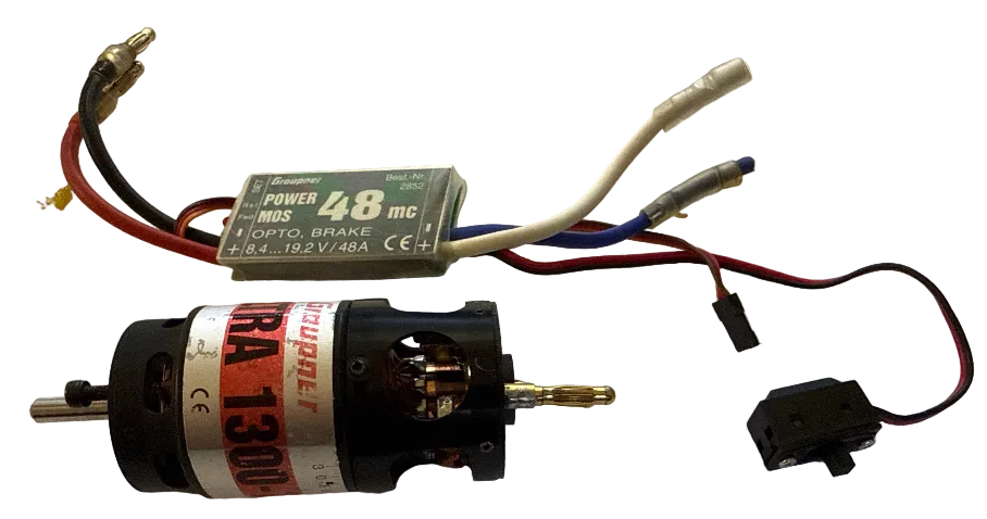 Graupner  1300-12  Motor with Power 48mc ESC unit - SECOND HAND