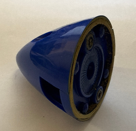 Carl Goldburg 21/4 Inch - 2-Blade Spinner Blue - SECOND HAND