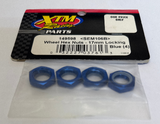XTM Racing Wheel Hex Nuts -17mm Locking - Blued Pack of 4 (Box 7)