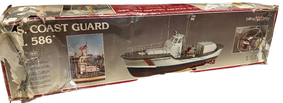 Billing Boats 1:20 U.S. Coast Guards - Plastic hull BB586 - SECOND HAND- PARTLY STARTED