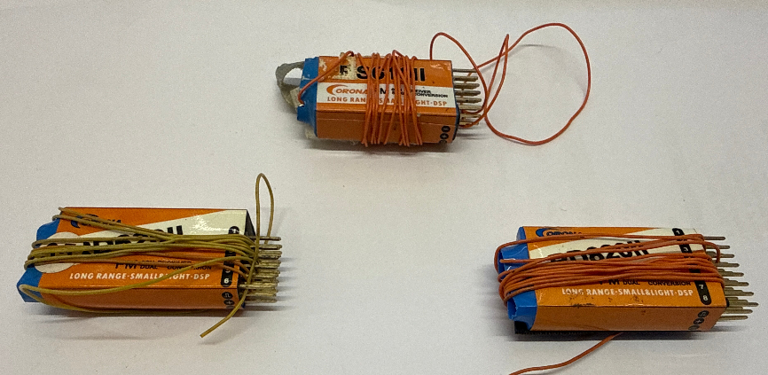 CORONA 35mhz Receivers35mhz - 1 x Single Conversion & 2 Dual Conversion - SECOND HAND