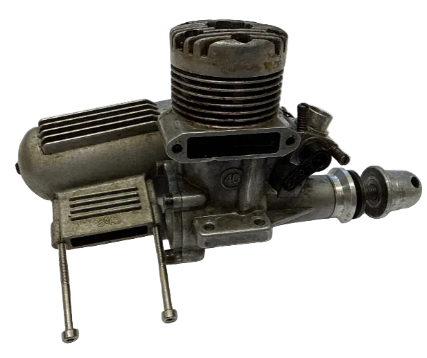 OS 40FP Engine with Silencer - Sold for parts only (Box 63)