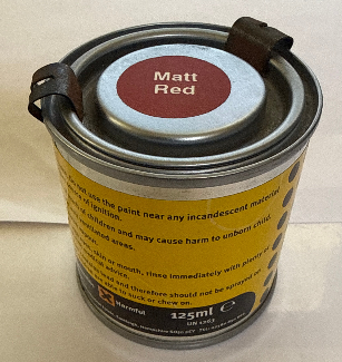 Spectra/SPECTRUM Matt Red Tins 125ml (Tarnished/Marked can)