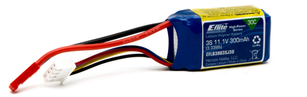 Eflite 3s 11.1v 300mAh 30c Lipo Battery - Second Hand