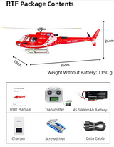 Flywing AS350  Squirrel 470L 4-Blade ACE GPS/ATT RC Scale Helicopter (RTF)