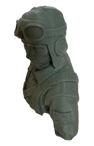 3D Printed WWII 1/6 Scale Japanese Plot - Head and Shoulders