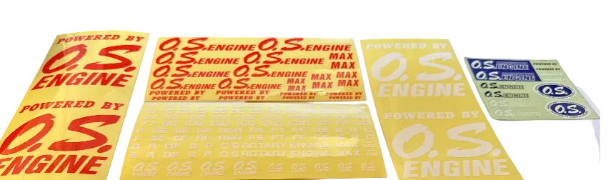 OS Assorted Engine Decal Sheets