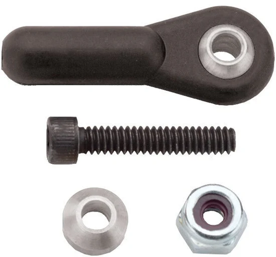 DU-BRO Heavy Duty Ball Links – Smooth Nickel-Plated RC Linkage Hardware 3MM Heavy Duty Ball Links (2/PKG)