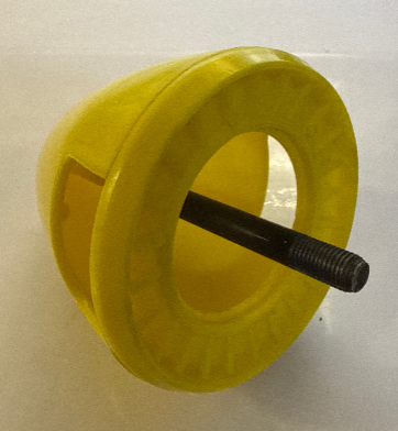 Yellow Two blade Yellow Spinner 80mm- SECOND HAND