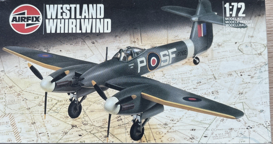 Airfix 1:72 Vintage Westland Whirlwind Kit 02064 - PLEASE NOTE GLAZING MISSING