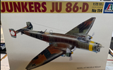 ITALERI Vintage 1/72 Junkers JU 86-D Kit 114
