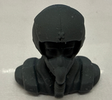 3D Printed Jet Plot with mask - Head and Shoulders
