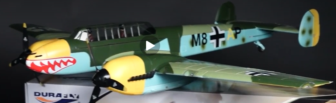 Durafly Messerschmitt BF-110  PNP Model - Second Hand - New