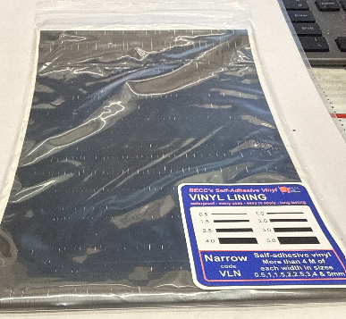 Becc Vinyl Lining - Narrow - Black VLN