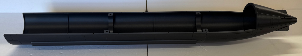 Scale 3D Printed Large Scale German HDW Class 212 Submarine - Sectional Model