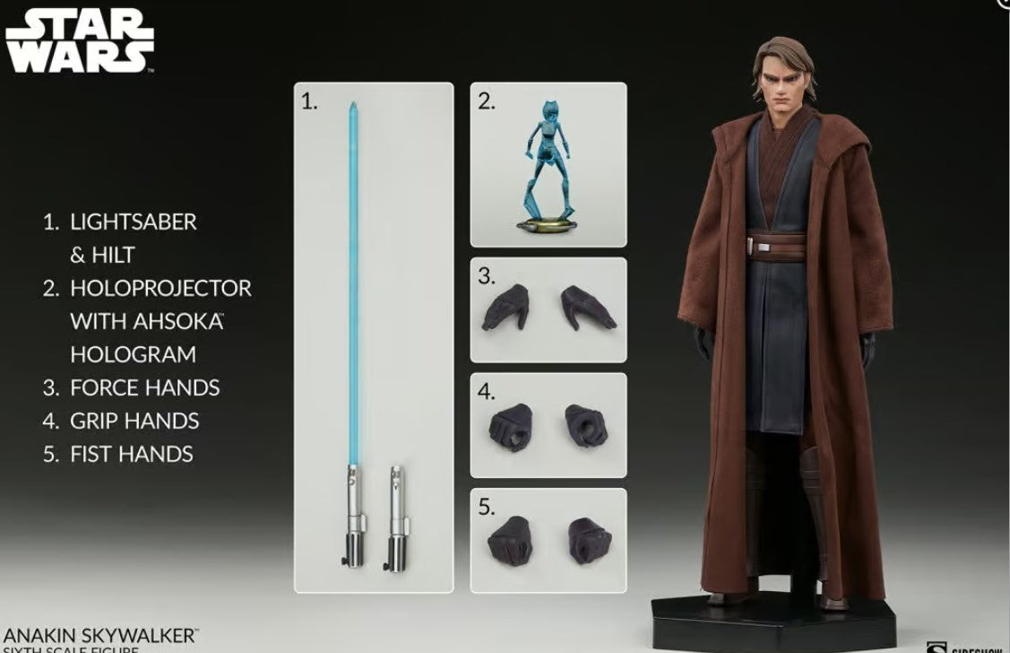 Sideshow Licensed Collectables - 1:6 Anakin Skywalker Star Wars:The Clone Wars