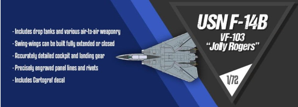 Academy 1/72 USN F-14B VF-103 Jolly Rogers 12578