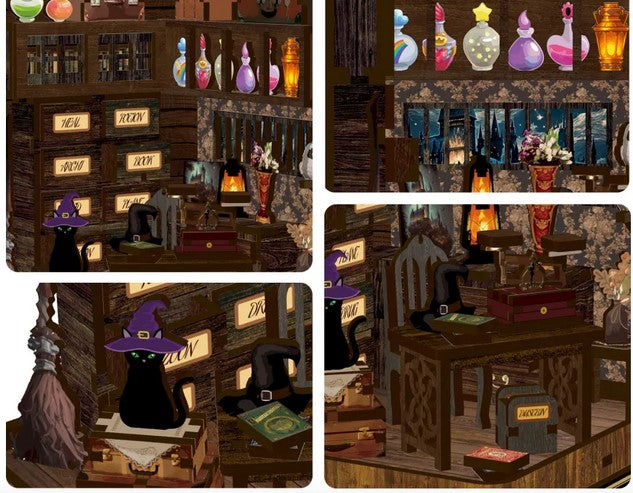 DIY DOLL HOUSE AL08-002 MAGIC BOOK HOUSE KIT