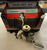 Cox Baby Bee 049 Engine Boxed with Aluminium Spinner Prop Nut - SECOND HAND (Box 63)