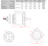 EMAX GT Series 5335/08 Brushless Motor with X Mount