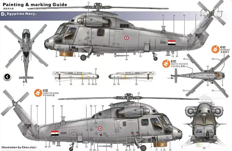 Kitty Hawk 1/48 SH-2G Super Seasprite Model Kit KH80126