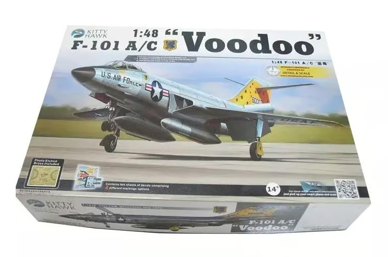 Kitty Hawk 1/48 F-101 A/C Voodoo Model Kit KH80115