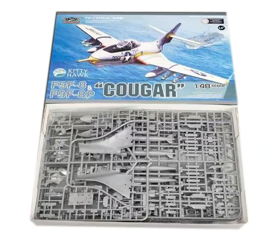 Kitty Hawk 1/48 F9F-8/F9F-8P Cougar 2 in 1 Model Kit KH80127